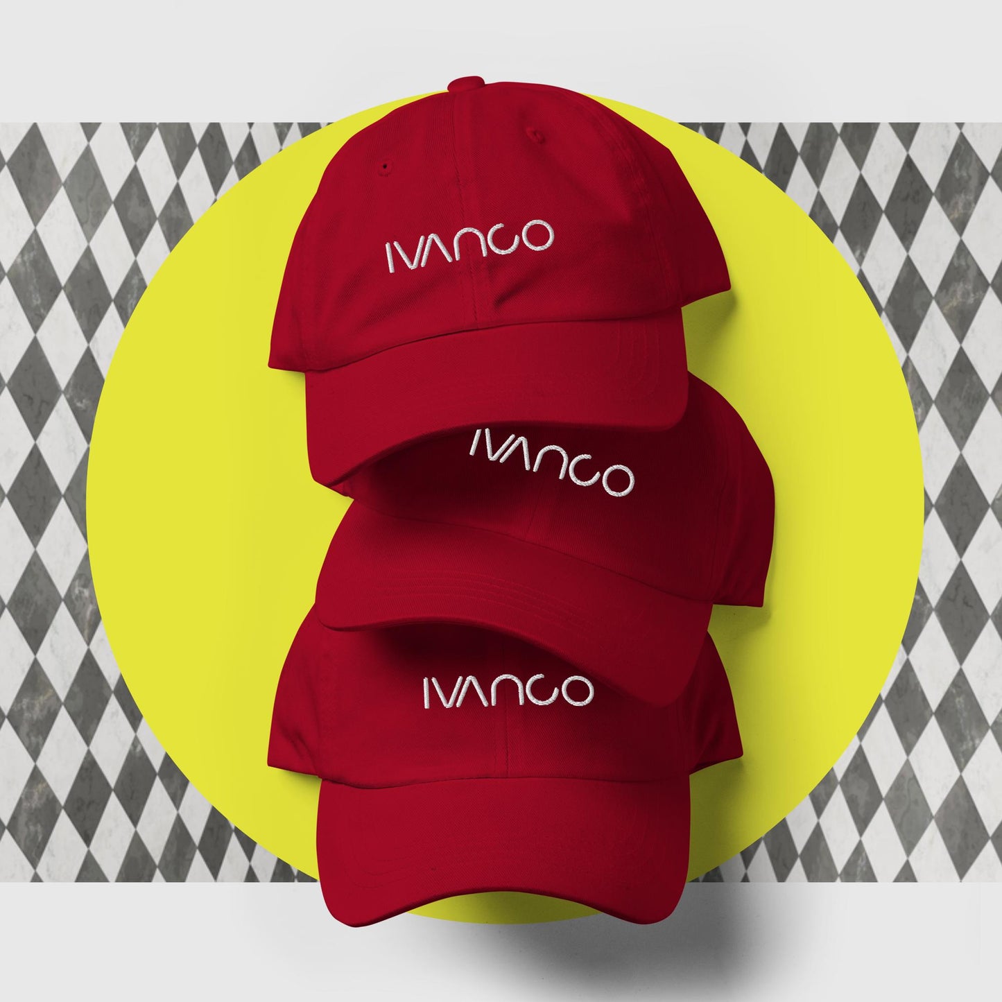Ivanco Dad Hat w/ White Stitching